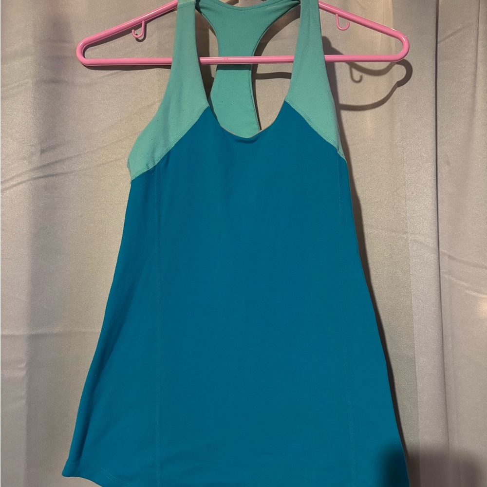 lululemon athletica Teal and Mint Tank Top